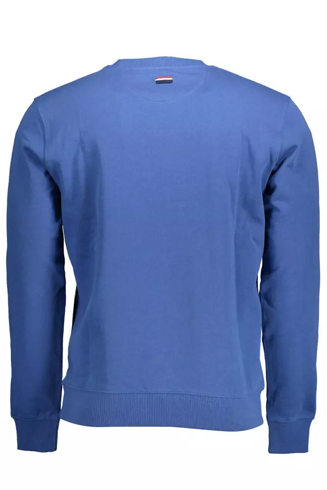 U.S. POLO ASSN. Blue Cotton Men Sweater