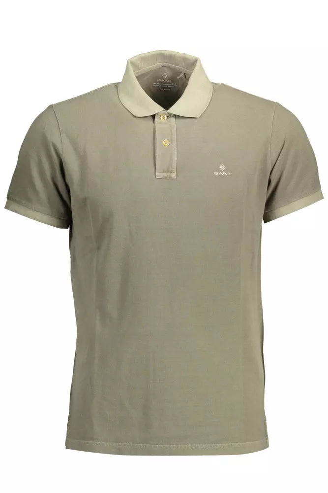 Gant Green Cotton Men Polo