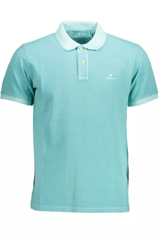 Gant Green Cotton Men Polo Shirt