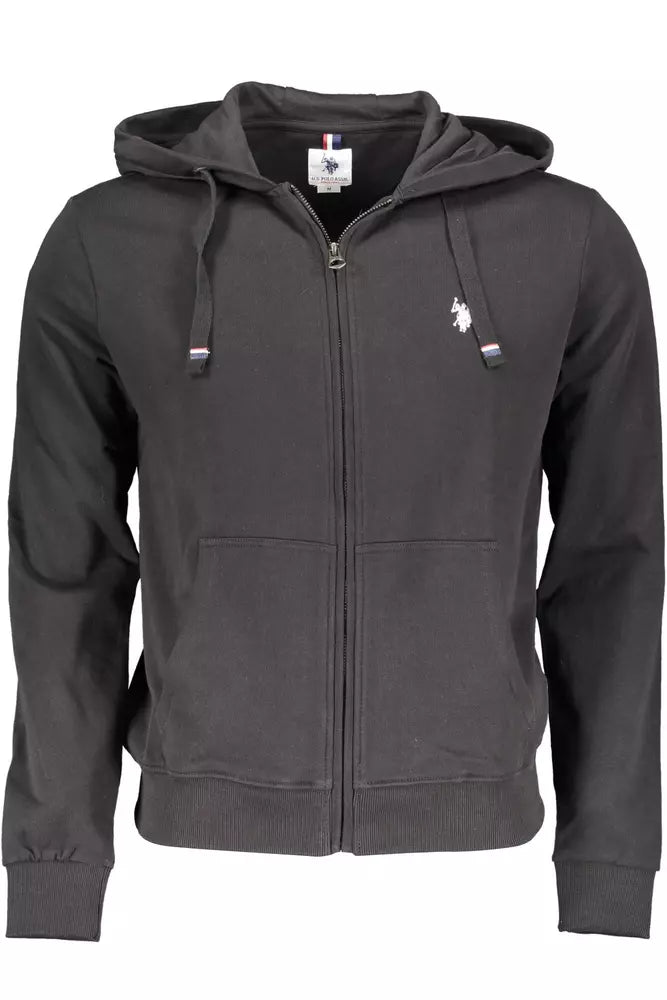 U.S. POLO ASSN. Black Cotton Men Sweater