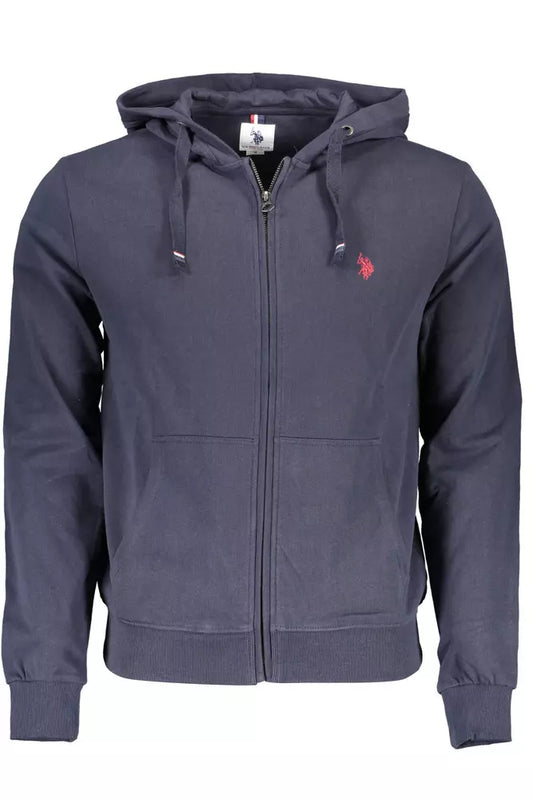 U.S. POLO ASSN. Blue Cotton Men Sweater