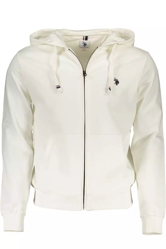 U.S. POLO ASSN. White Cotton Men Sweater