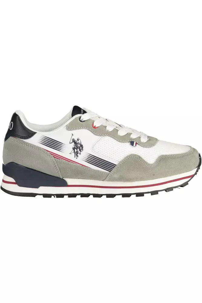 U.S. POLO ASSN. White Leather Men Sneaker