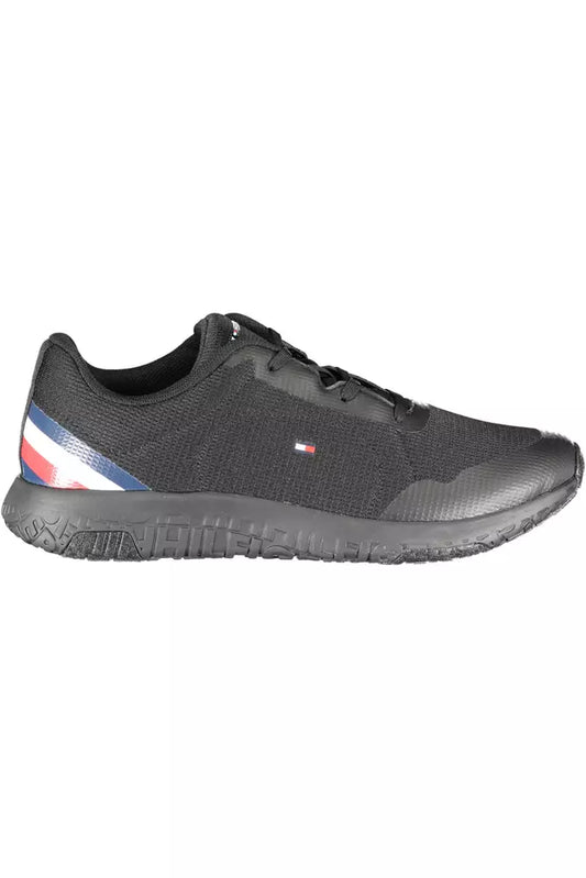 Tommy Hilfiger Black Polyester Men Sneaker