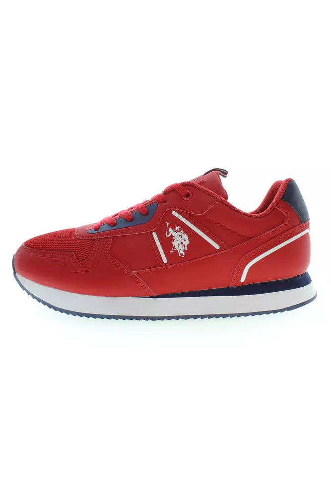 U.S. POLO ASSN. Red Polyester Men Sneaker