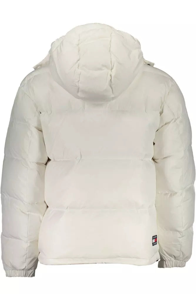 Tommy Hilfiger White Polyester Men Jacket