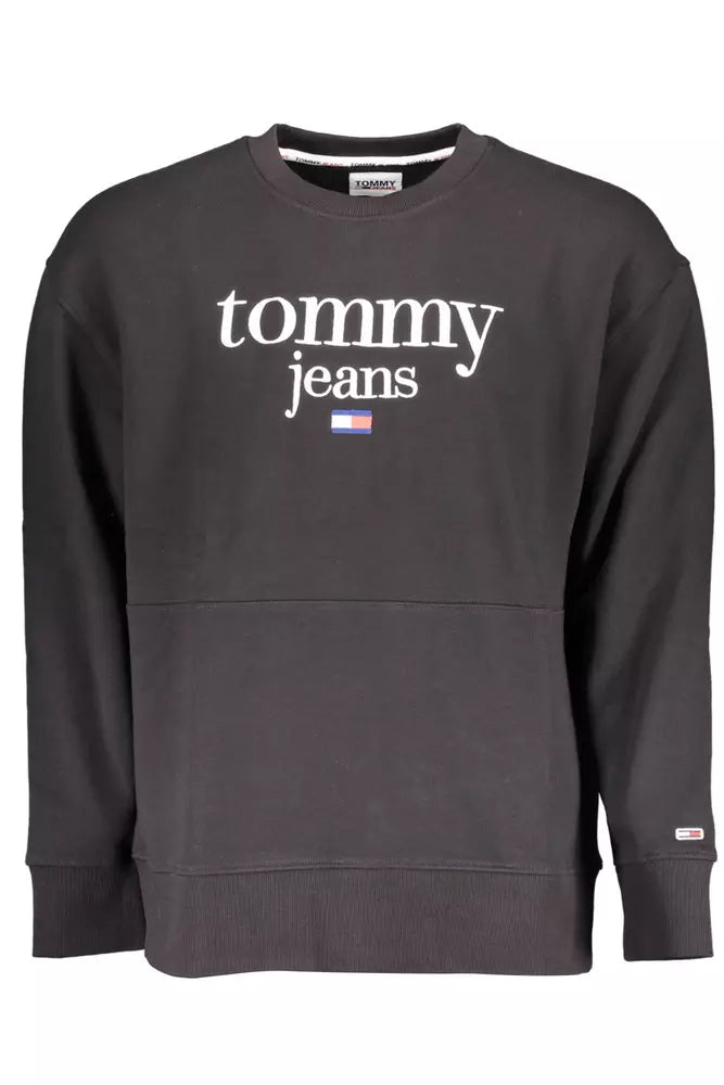 Tommy Hilfiger Black Cotton Men Sweater