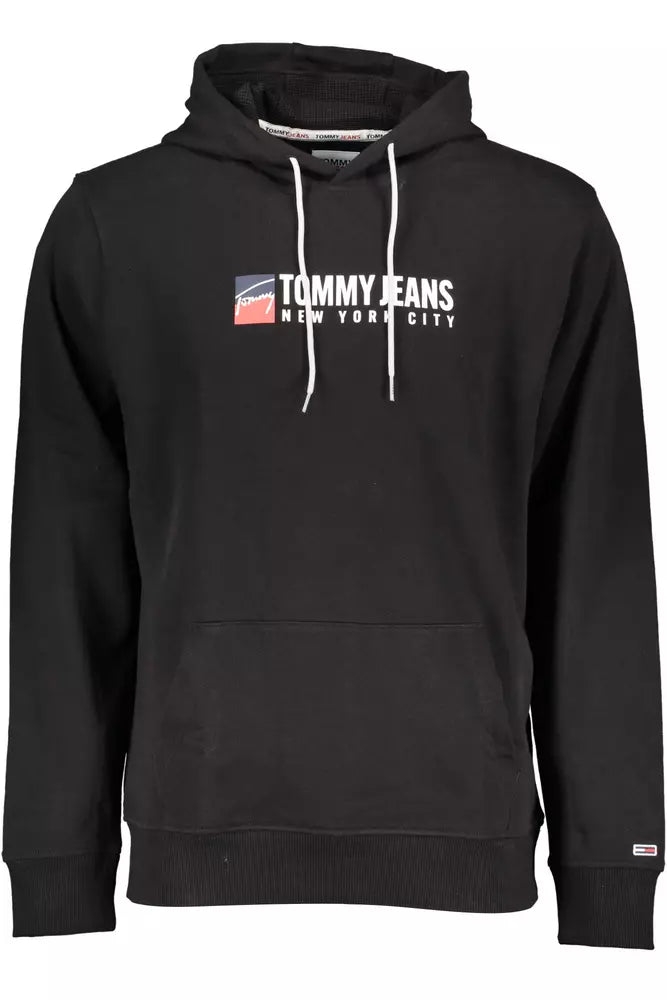 Tommy Hilfiger Black Cotton Men Sweater