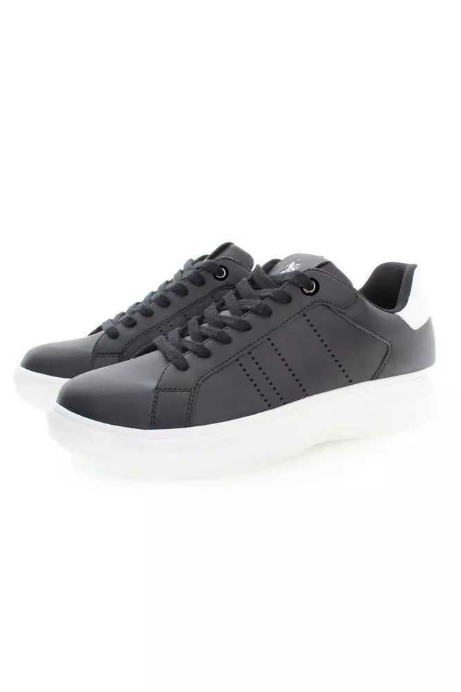 U.S. POLO ASSN. Black Polyester Men Sneaker