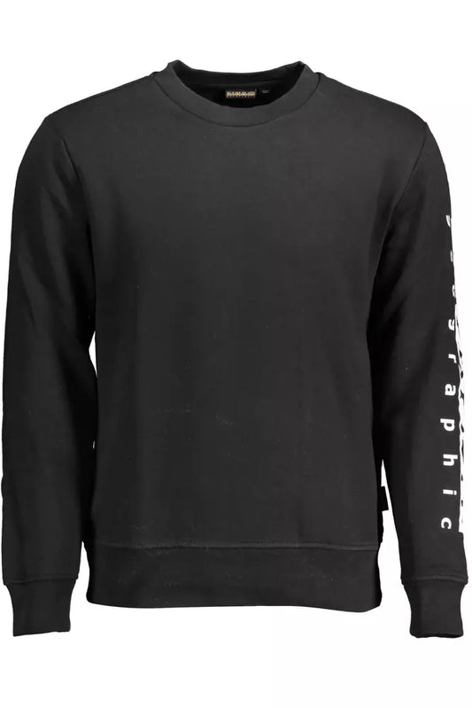 Napapijri Black Cotton Men Sweater