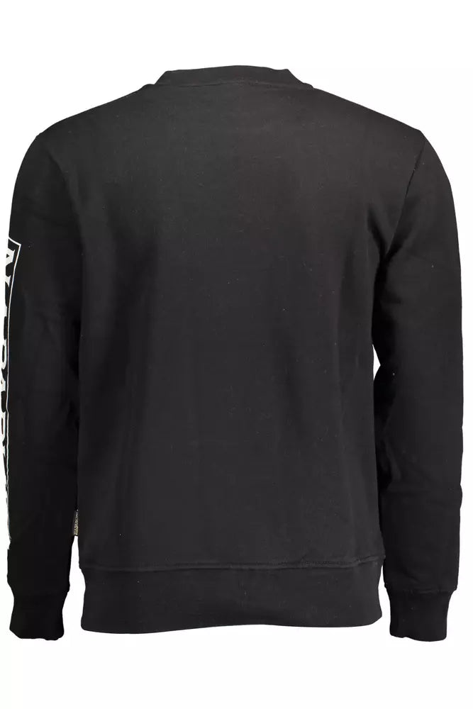 Napapijri Black Cotton Men Sweater