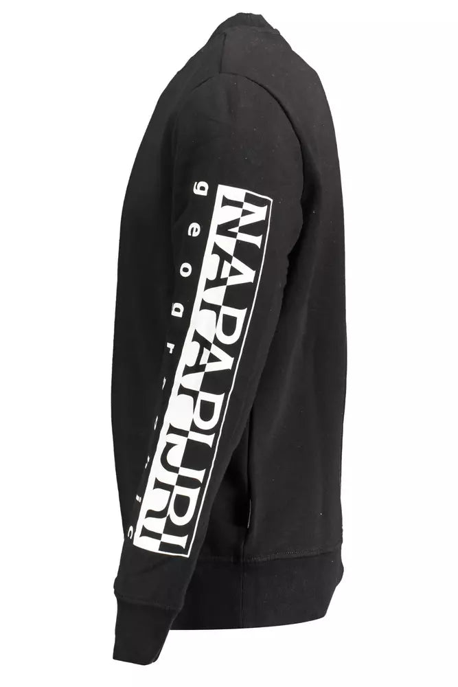 Napapijri Black Cotton Men Sweater