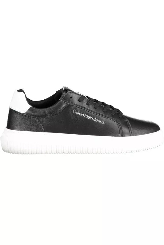 Calvin Klein Black Leather Men Sneaker