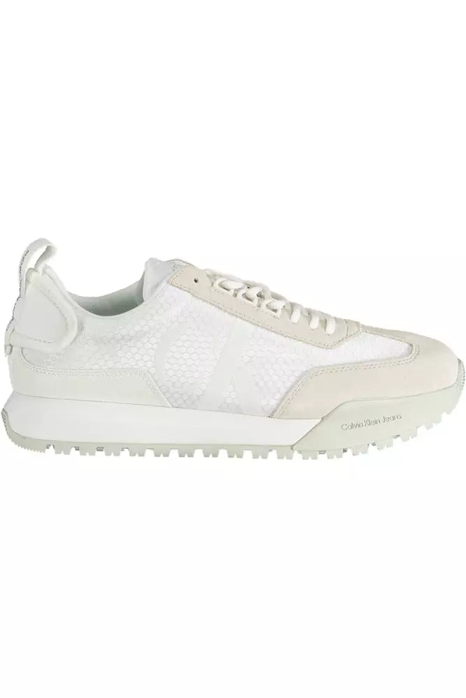 Calvin Klein White Polyester Men Sneaker