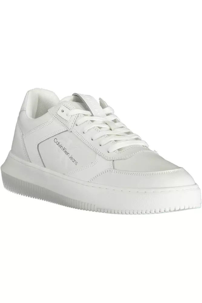 Calvin Klein White Leather Men Sneaker