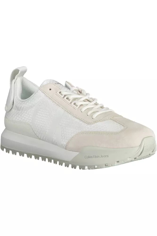 Calvin Klein White Polyester Men Sneaker