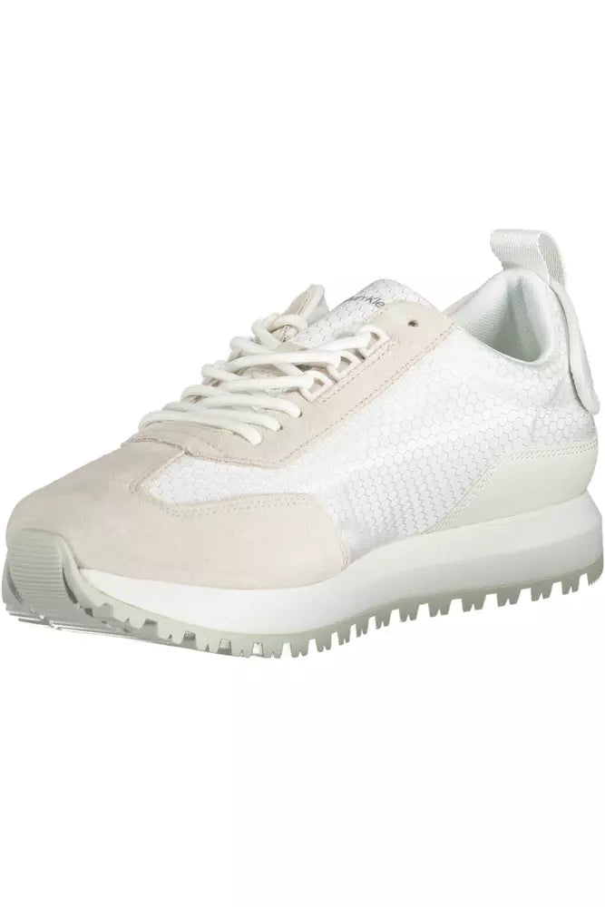 Calvin Klein White Polyester Men Sneaker