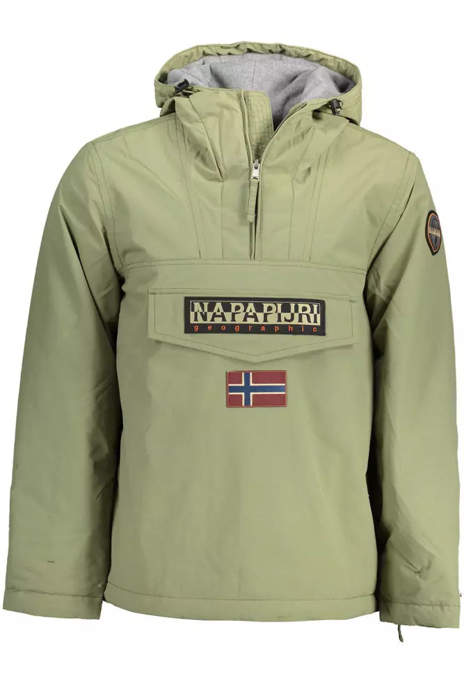 Napapijri Green Polyamide Men Jacket