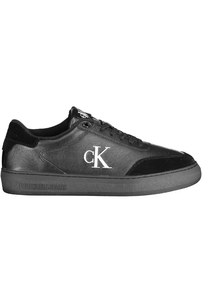 Calvin Klein Black Leather Men Sneaker