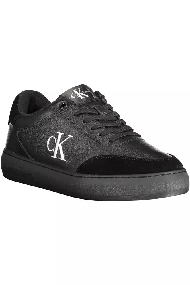 Calvin Klein Black Leather Men Sneaker