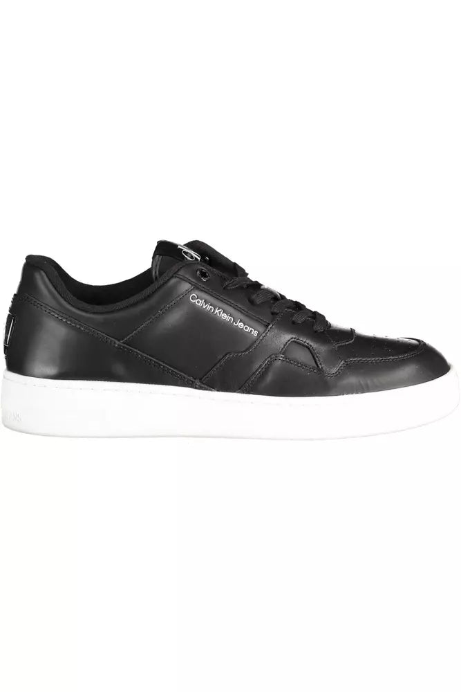 Calvin Klein Black Leather Men Sneaker