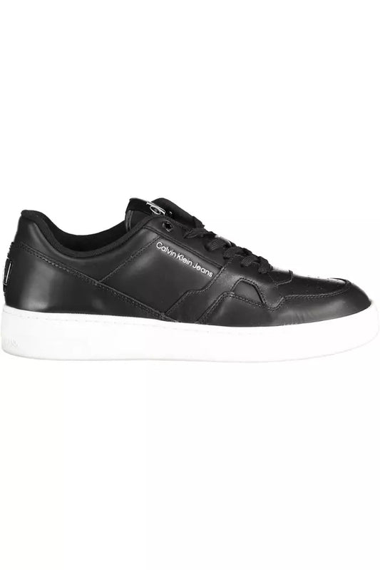 Calvin Klein Black Leather Men Sneaker