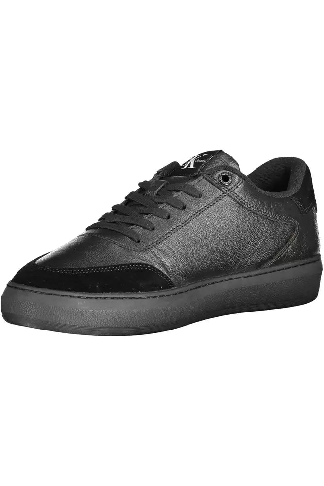 Calvin Klein Black Leather Men Sneaker