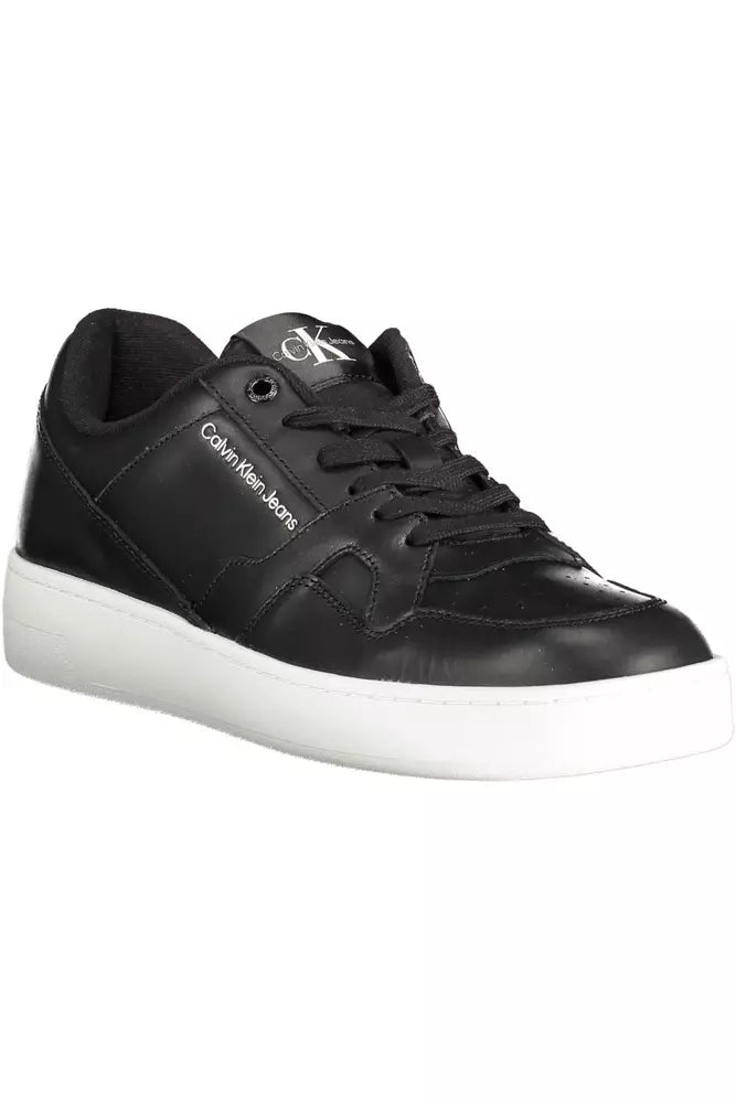 Calvin Klein Black Leather Men Sneaker