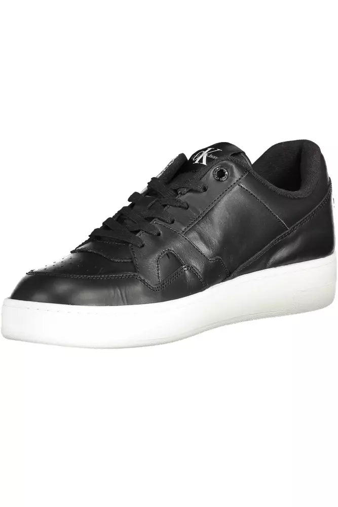 Calvin Klein Black Leather Men Sneaker