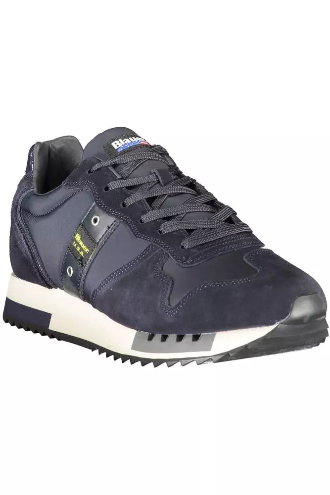 Blauer Blue Leather Men Sneaker