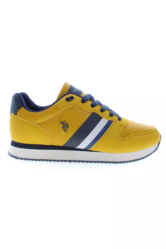 U.S. POLO ASSN. Yellow Polyester Men Sneaker