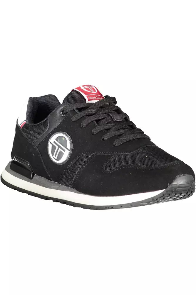 Sergio Tacchini Black Polyester Men Sneaker