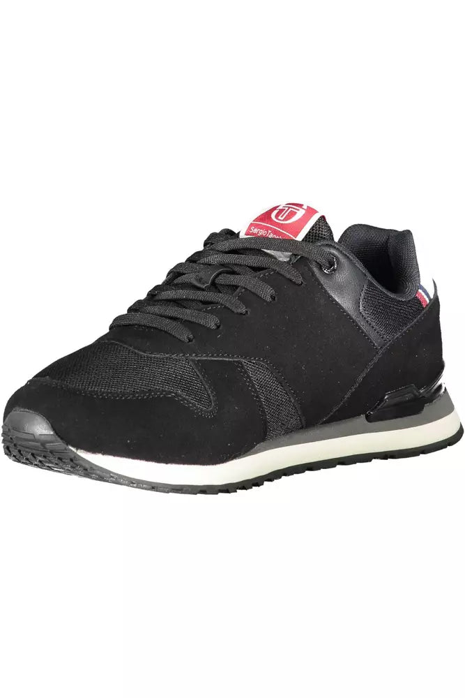 Sergio Tacchini Black Polyester Men Sneaker