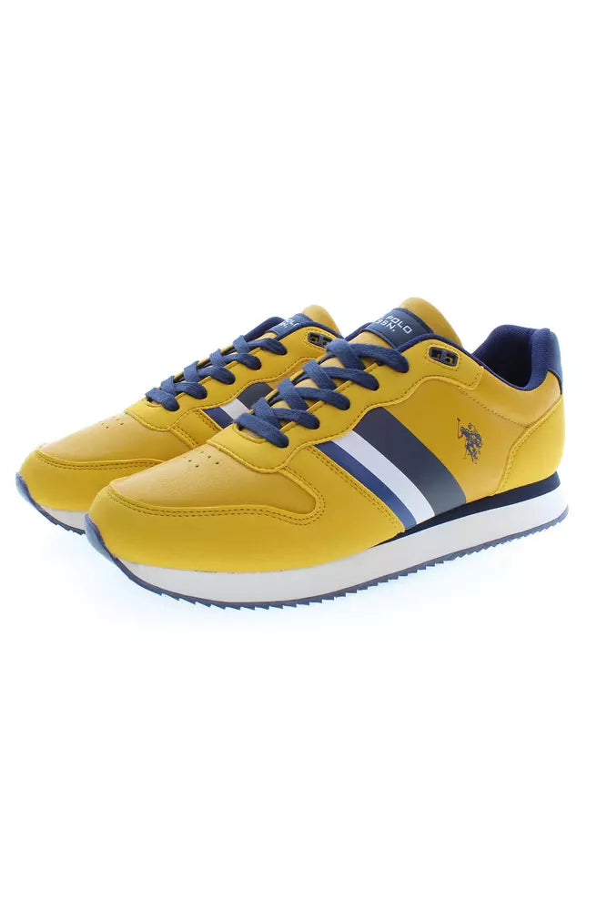 U.S. POLO ASSN. Yellow Polyester Men Sneaker