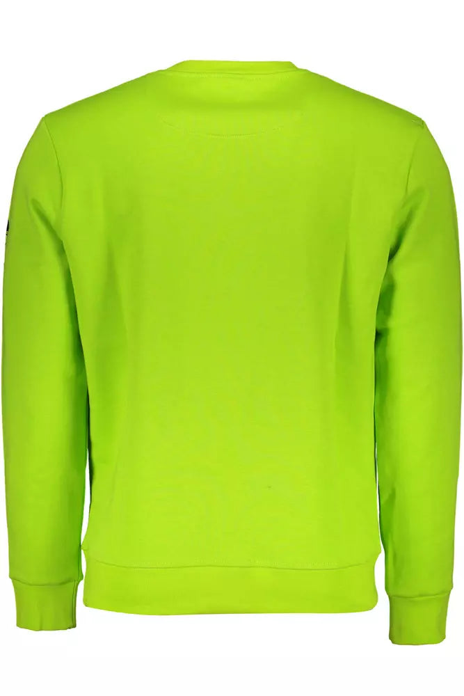 North Sails Green Cotton Men Sweater