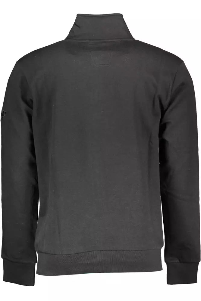 U.S. Grand Polo Black Cotton Men Sweater