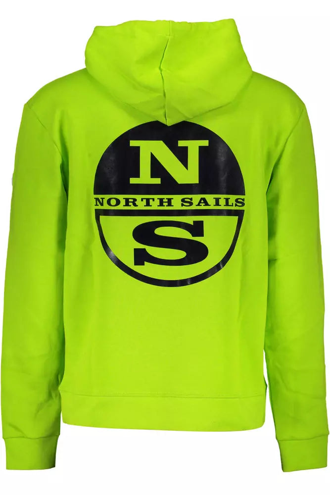 North Sails Green Cotton Men Sweater