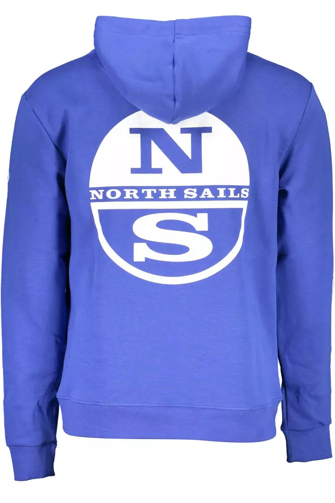 North Sails Blue Cotton Men Sweater