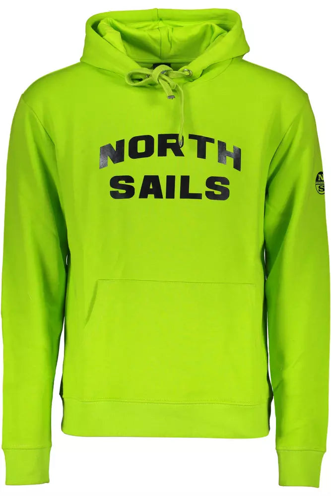 North Sails Green Cotton Men Sweater