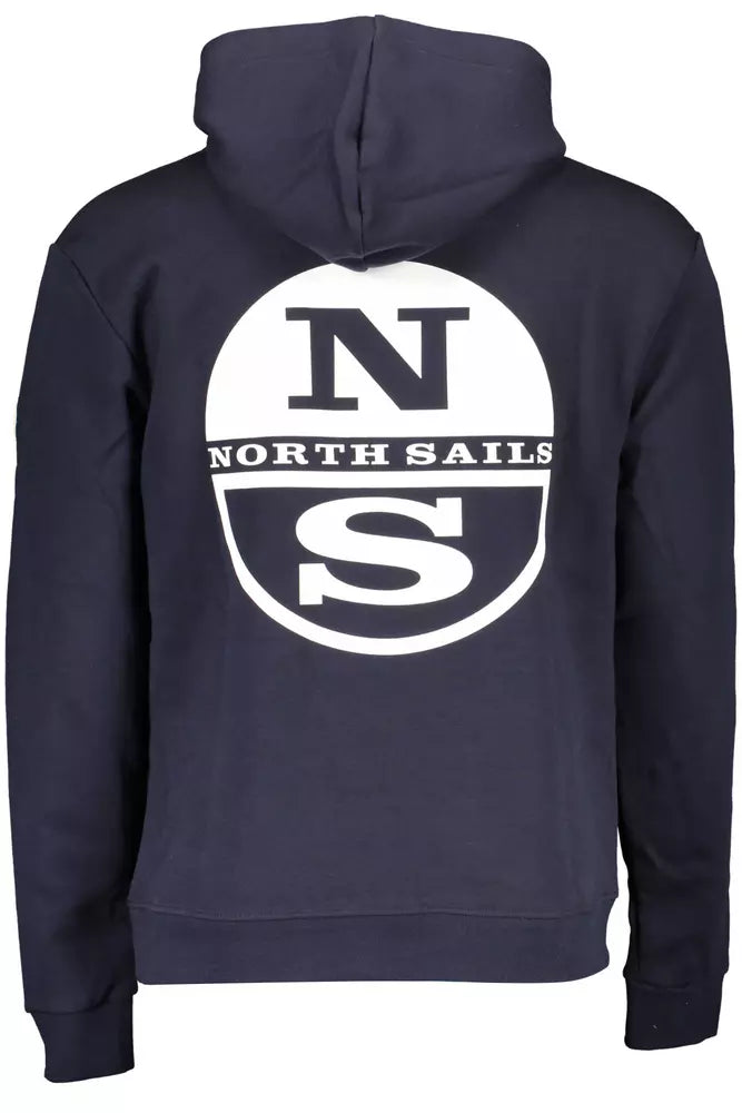 North Sails Blue Cotton Men Sweater