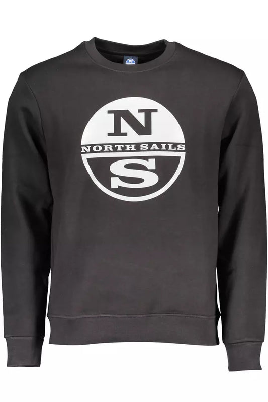 North Sails Black Cotton Men Sweater