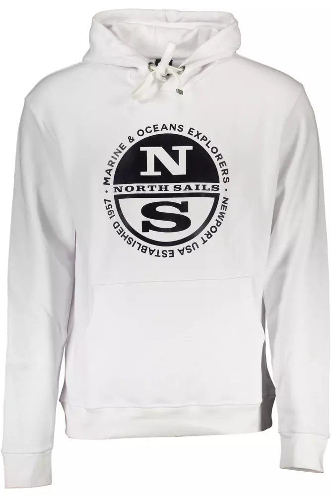 North Sails White Cotton Men Sweater