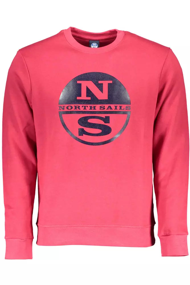 North Sails Red Cotton Men Sweater