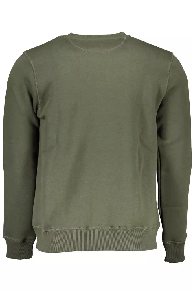 North Sails Green Cotton Men Sweater