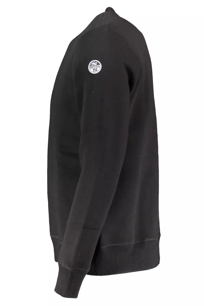 North Sails Black Cotton Men Sweater