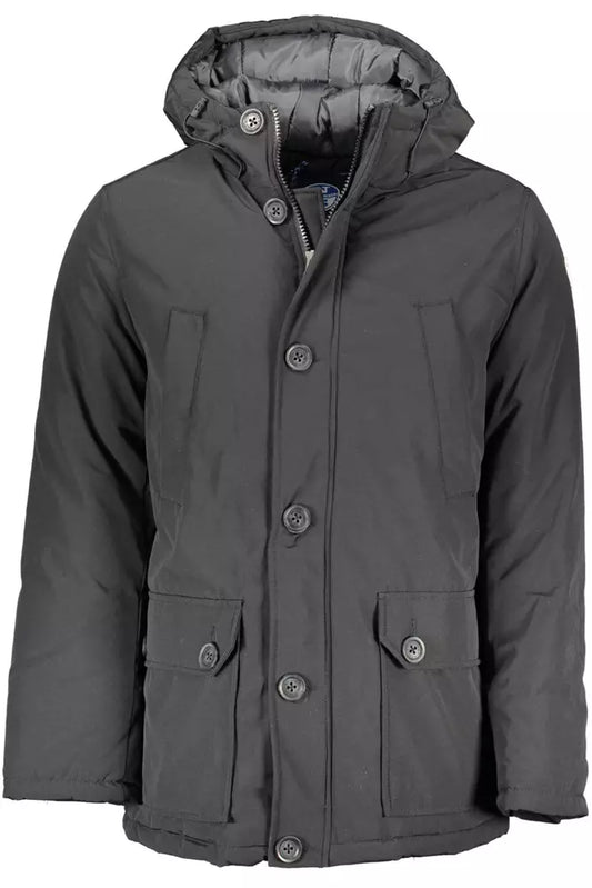 North Sails Black Polyester Men Jacket