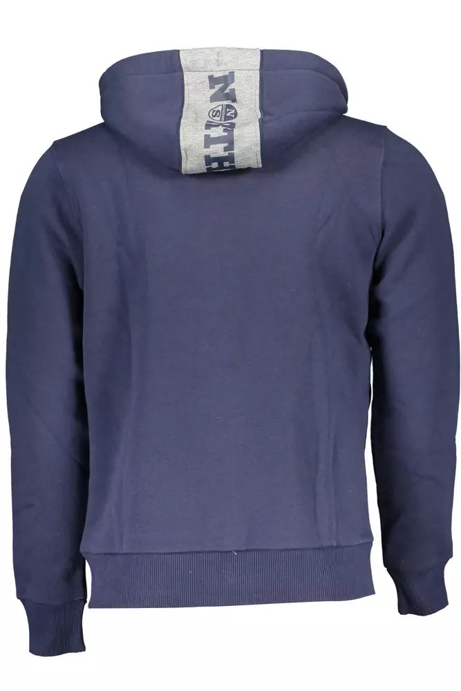 North Sails Blue Cotton Men Sweater