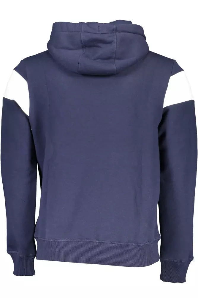 North Sails Blue Cotton Men Sweatshirt