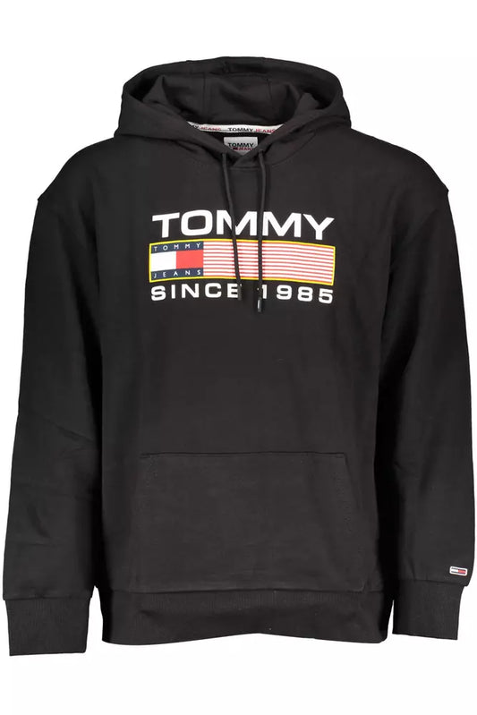 Tommy Hilfiger Black Cotton Men Sweater