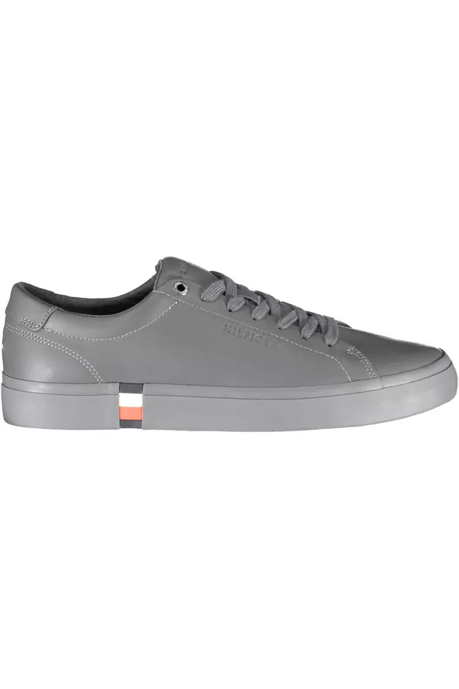 Tommy Hilfiger Blue Leather Men Sneaker